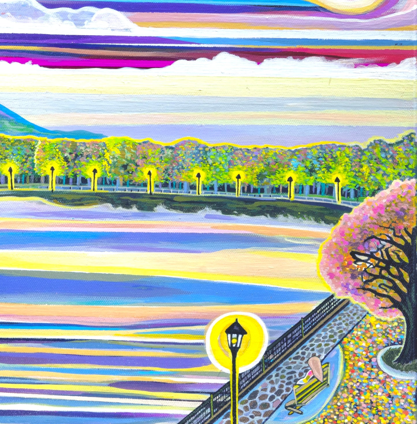 'Riverside Romance' acrylic print