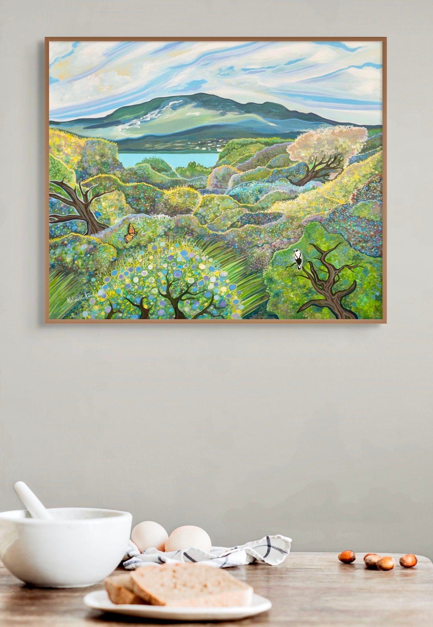 'Mt Wellington Across the Derwent' canvas print