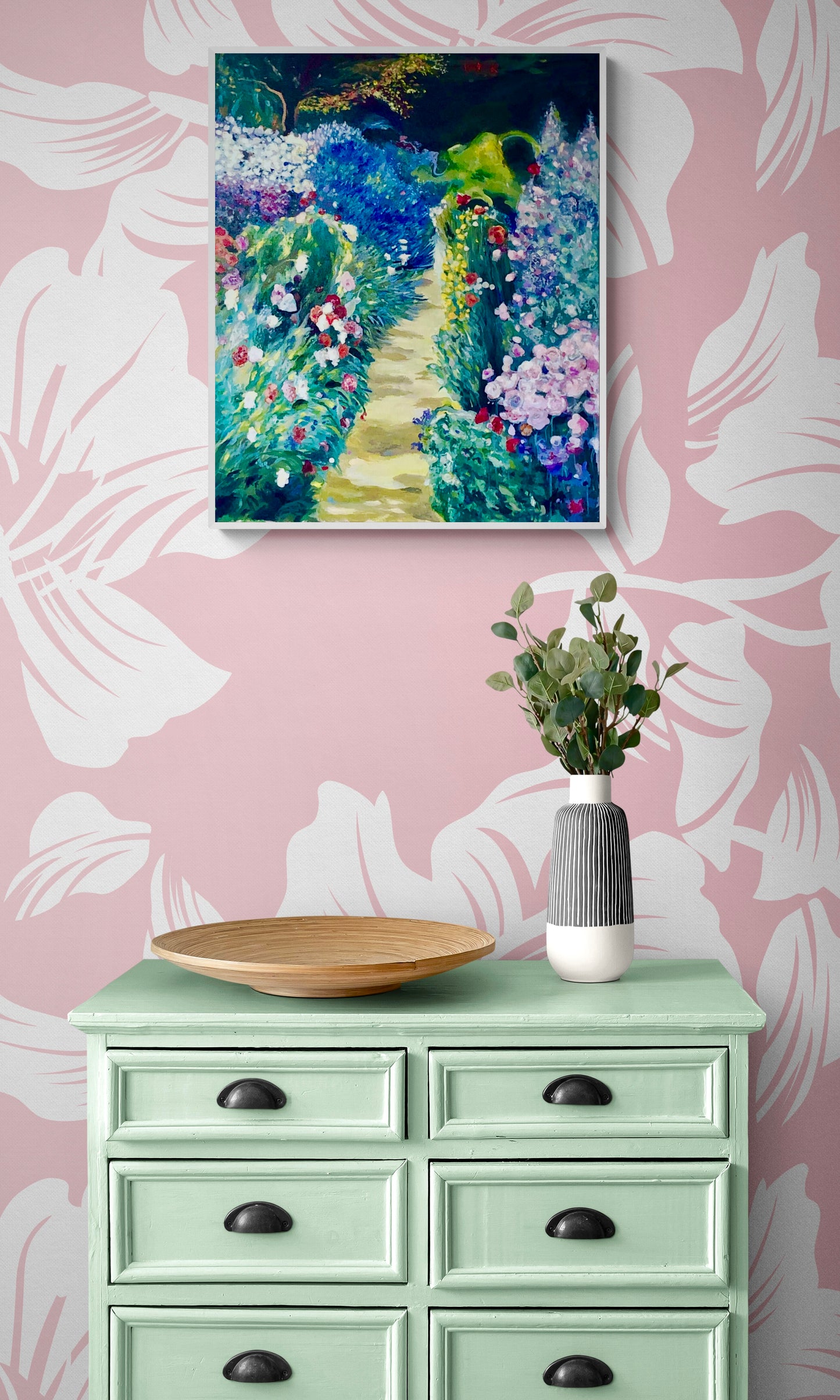 'Down The Garden Path' canvas print
