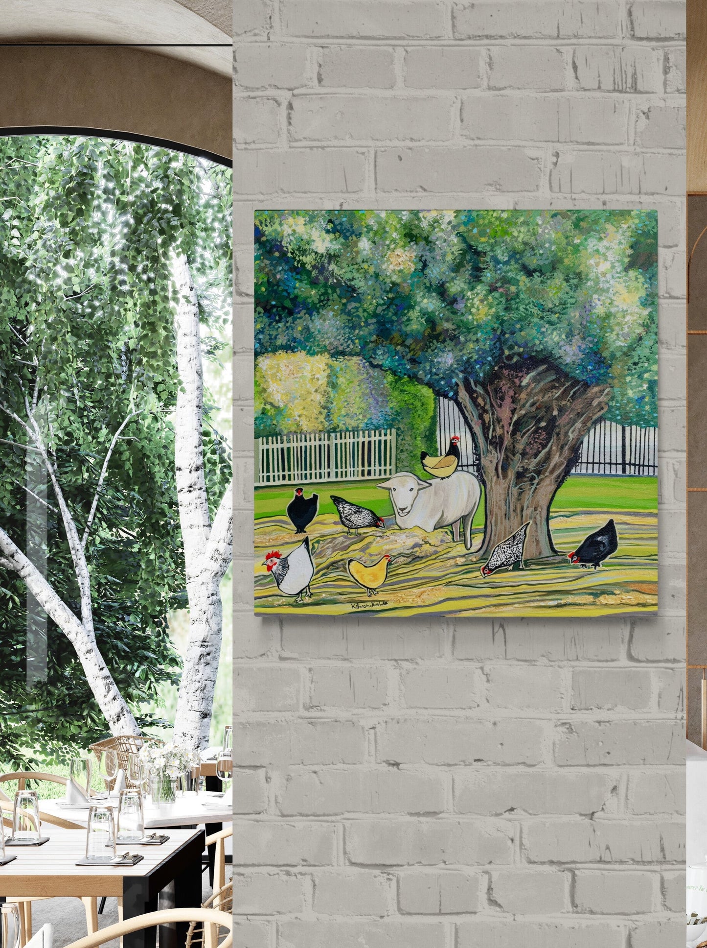 'Lil Flock Of Fluff' acrylic print