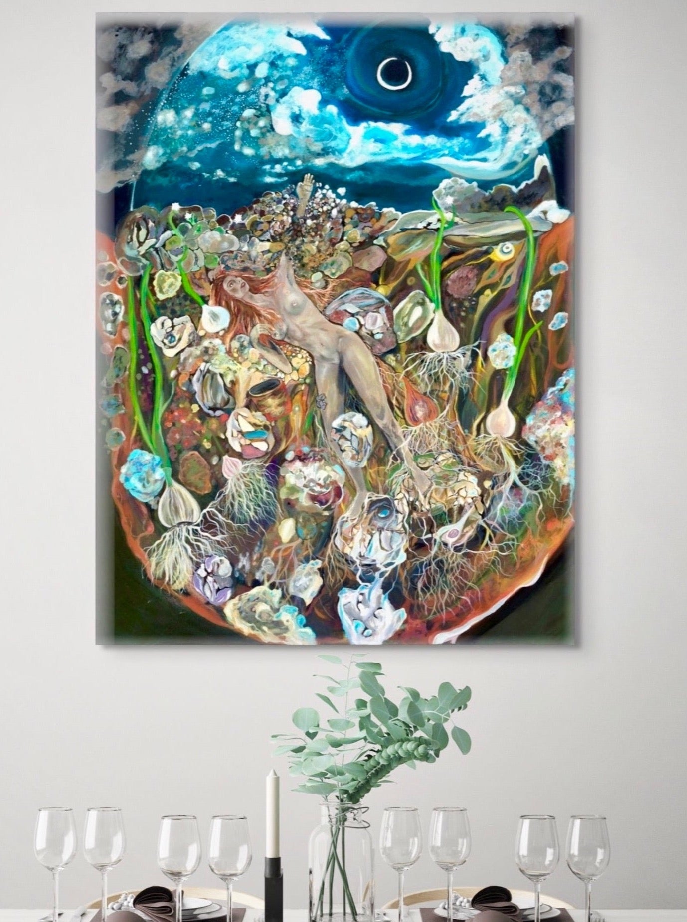 'Dark Of The Moon Women' Canvas Print