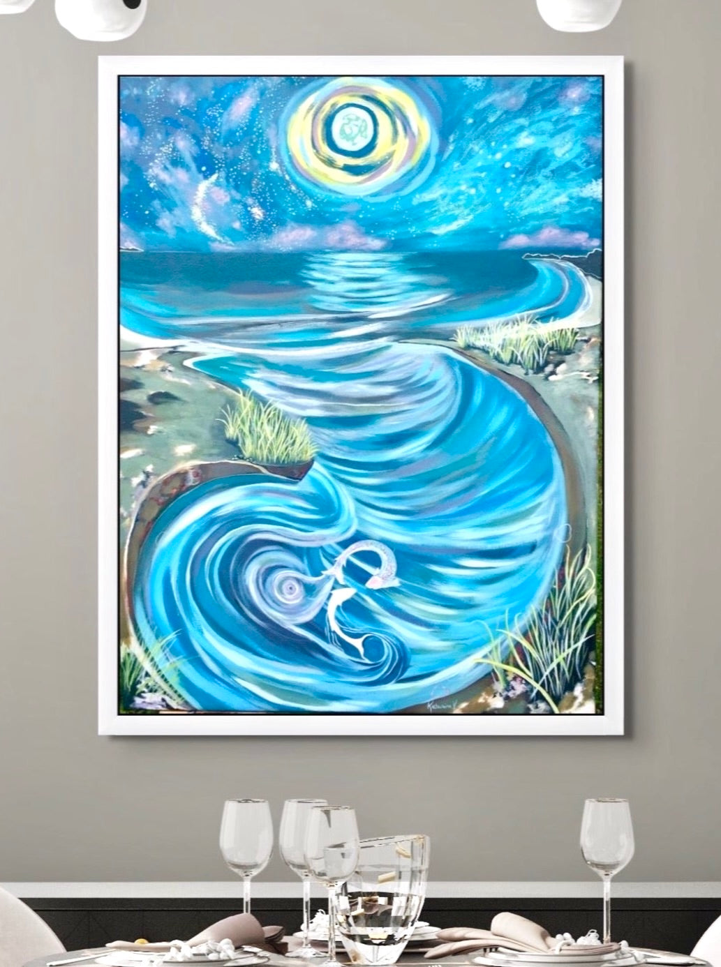 'Swim Of The Night Souls' canvas print