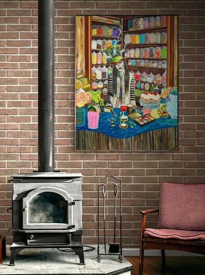 'Seduction of Indulgence' canvas print