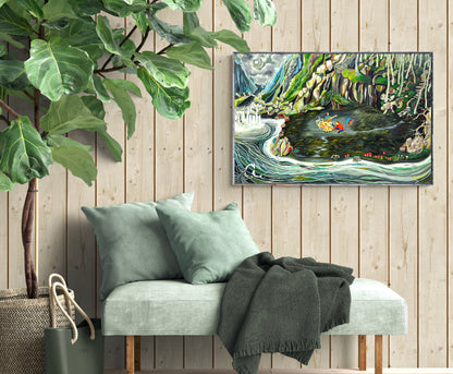 'Down By The River' canvas print
