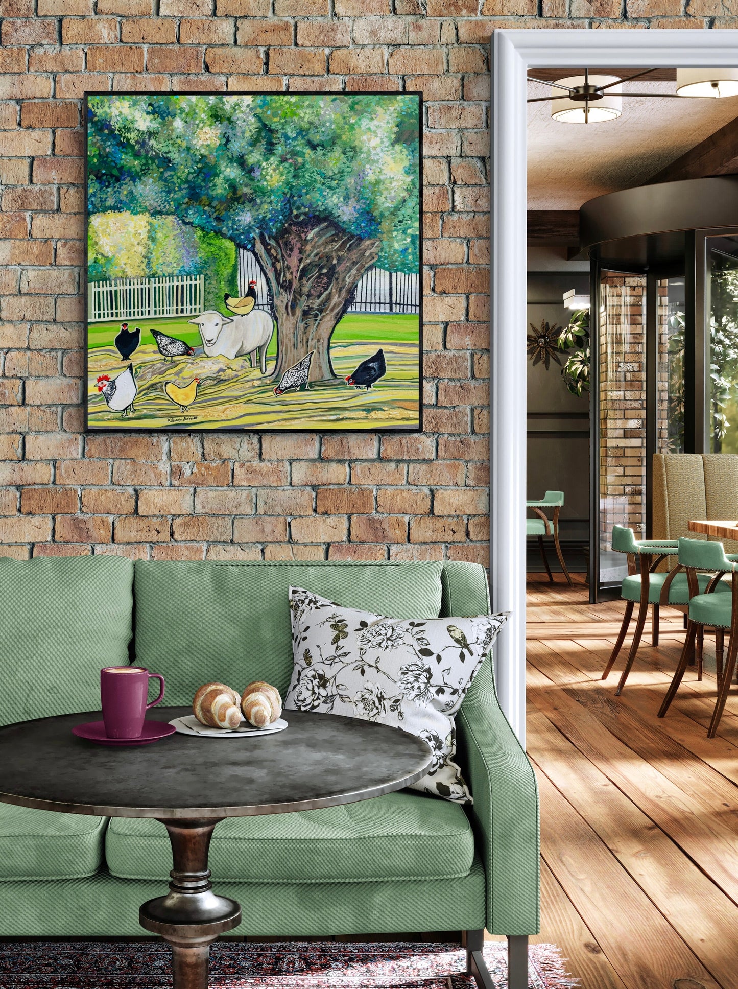 'Lil Flock Of Fluff' canvas Print