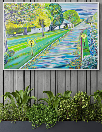 'A Rain Soaked Westbury Day' canvas print