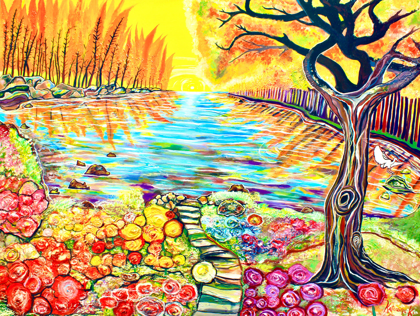 'Marmalade Skies' acrylic print