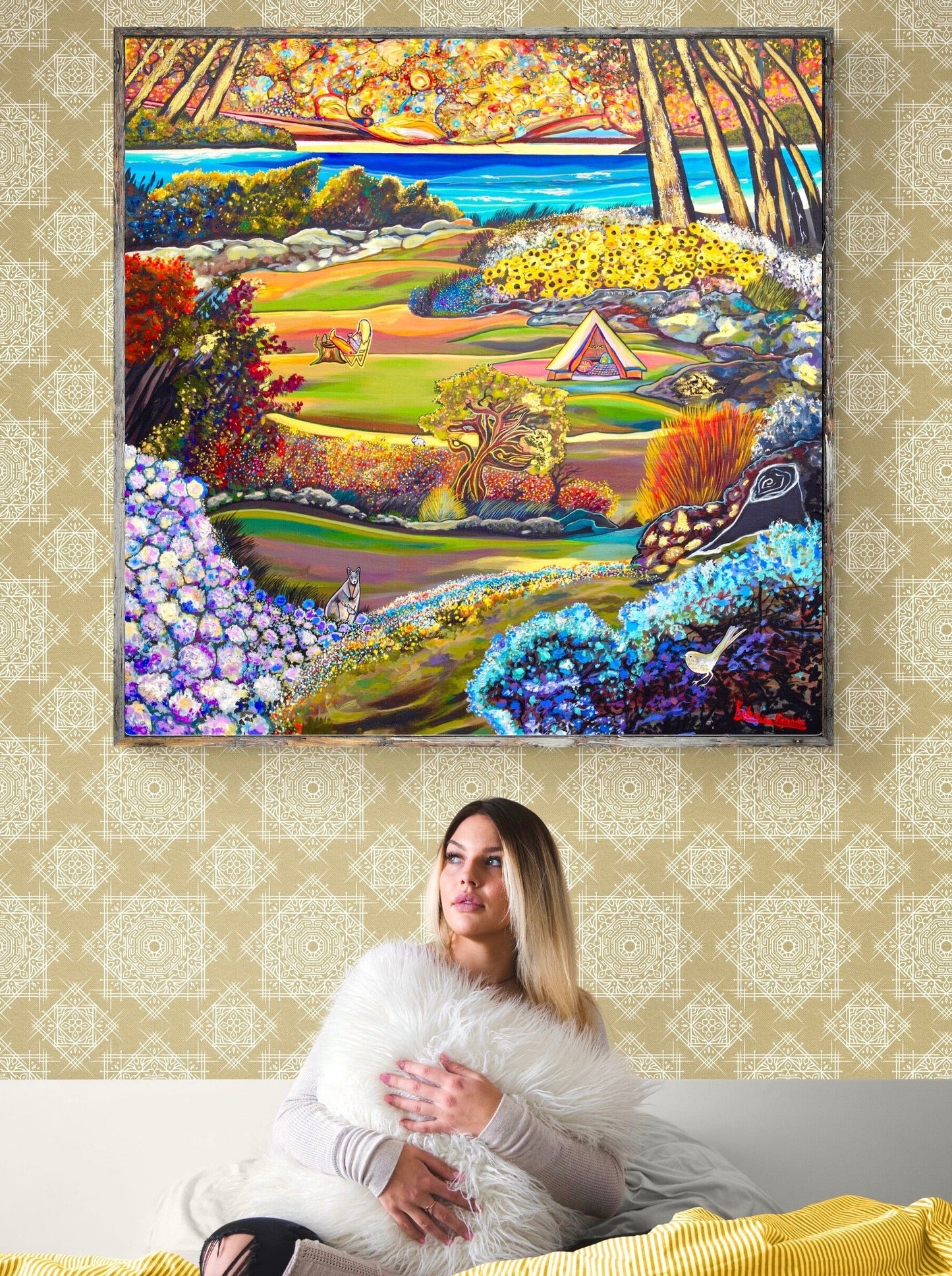 'Golden Moments' acrylic print