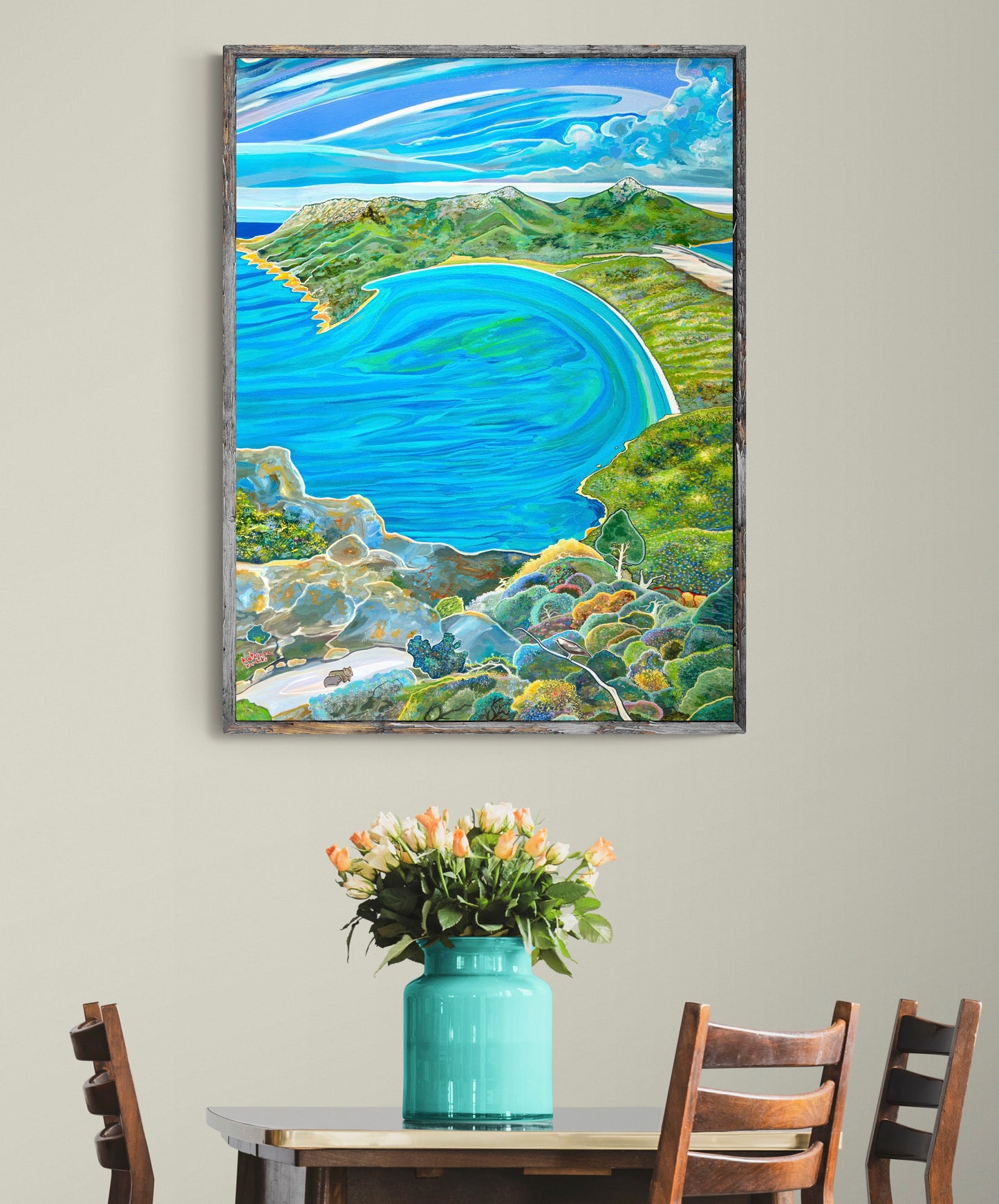 'Wineglass Bay Holiday' canvas print