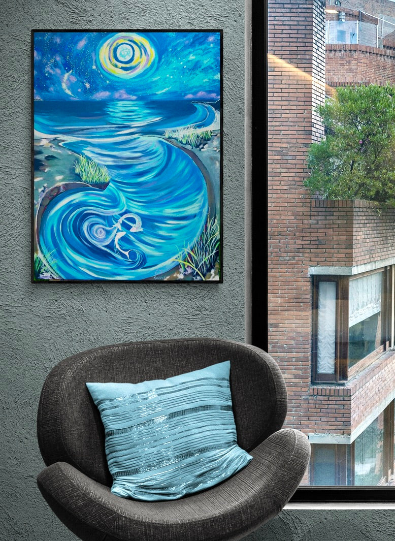 'Swim Of The Night Souls' canvas print