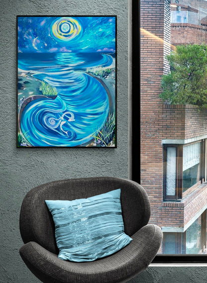 'Swim Of The Night Souls' canvas print