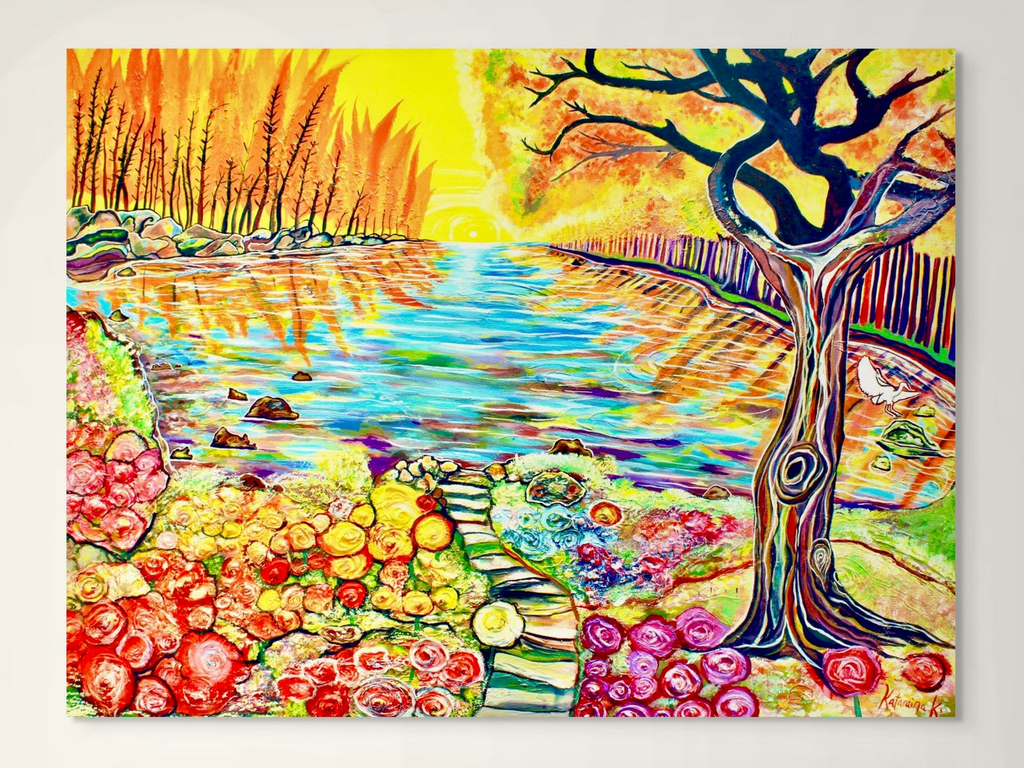 'Marmalade Skies' canvas print