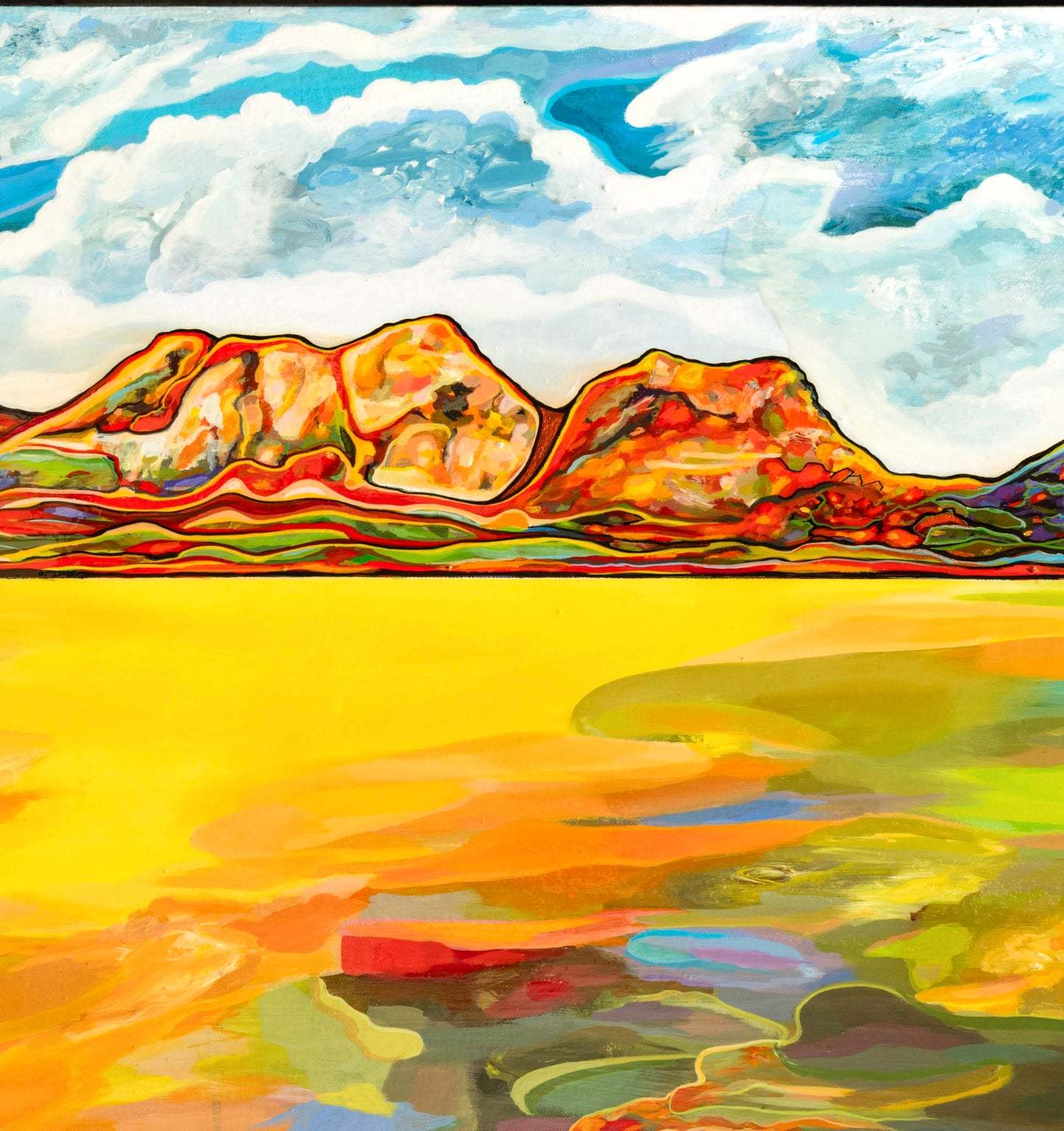 'Bay Of Fiery Hazards' canvas print