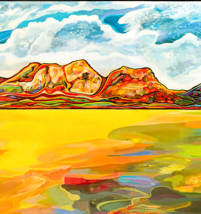 'Bay Of Fiery Hazards' canvas print