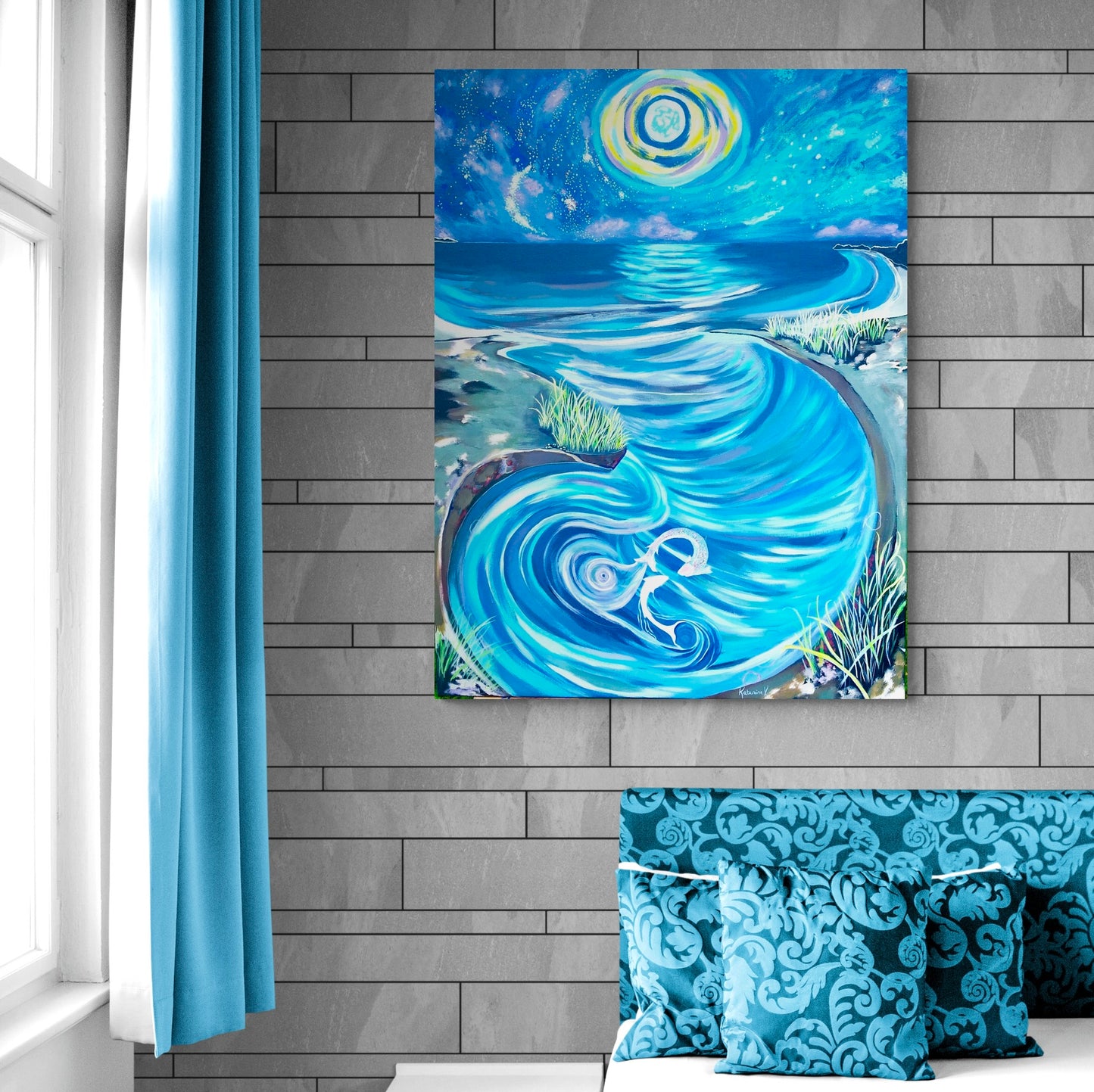 'Swim Of The Night Souls' acrylic print
