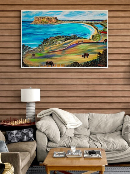 'The Cows Are Happy' canvas print