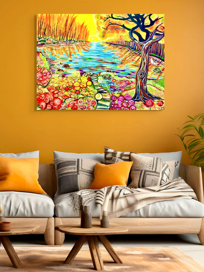 'Marmalade Skies' canvas print
