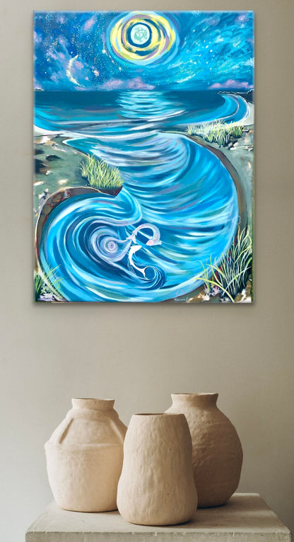 'Swim Of The Night Souls' acrylic print