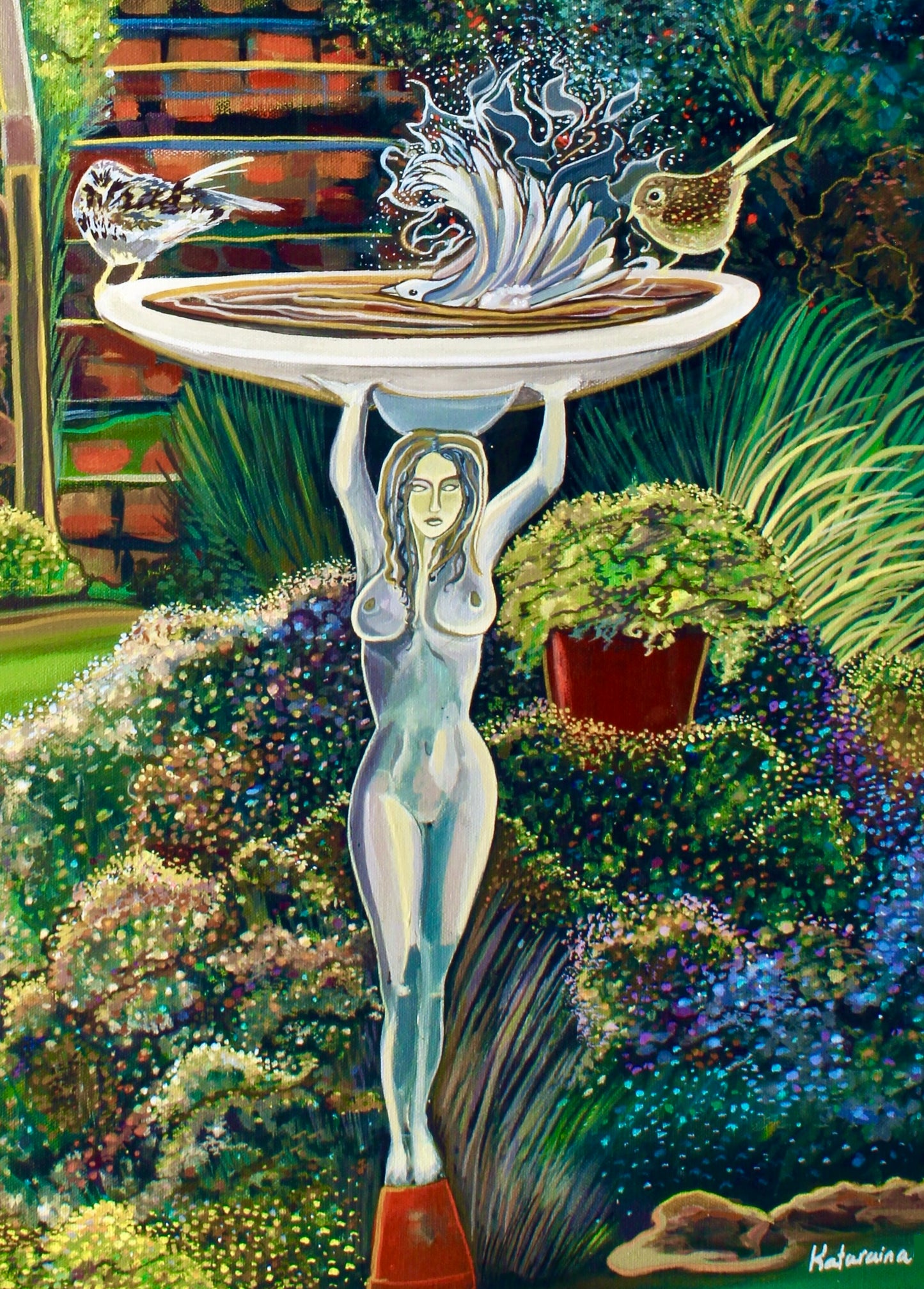 'Backyard Bliss' acrylic print