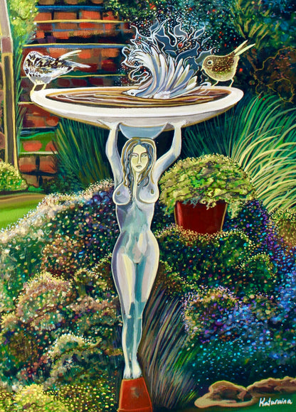 'Backyard Bliss' acrylic print