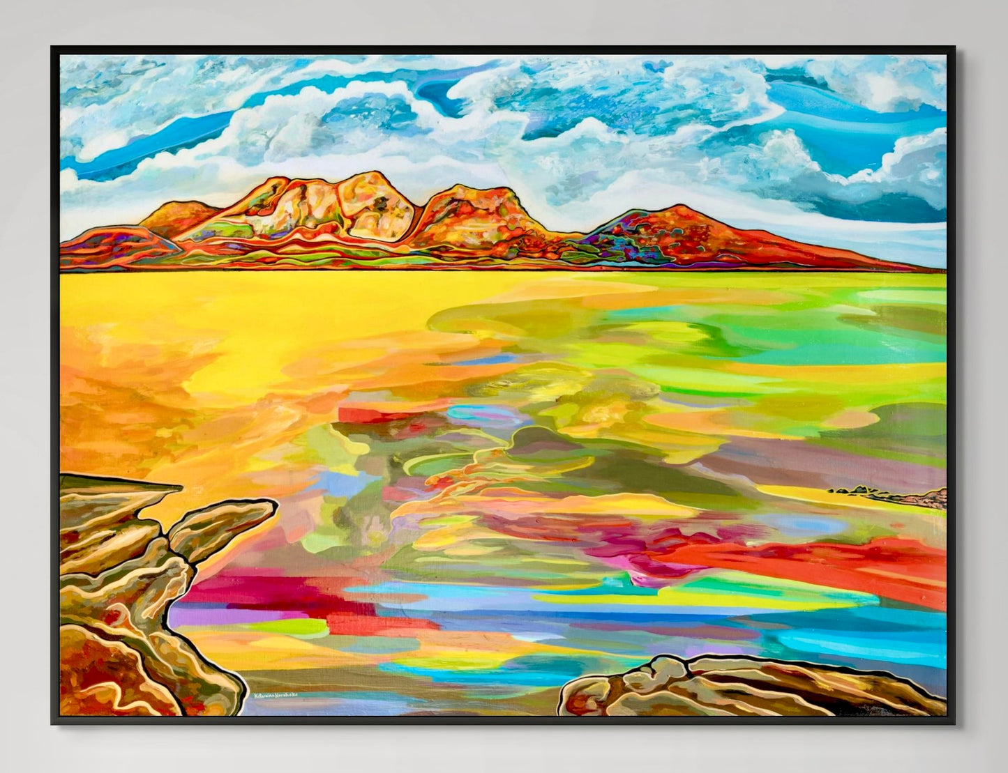 'Bay Of Fiery Hazards' canvas print