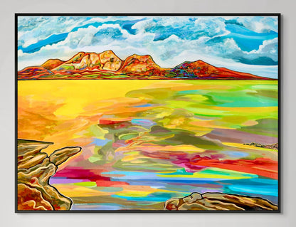 'Bay Of Fiery Hazards' canvas print