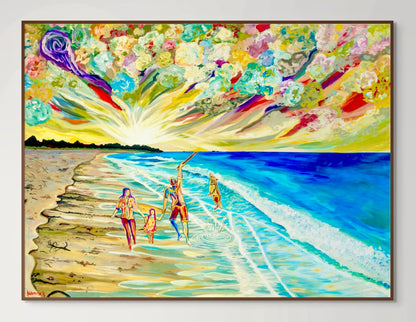 'Day Out At The Beach' canvas Print