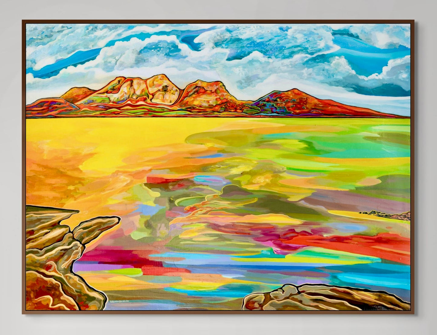 'Bay Of Fiery Hazards' canvas print