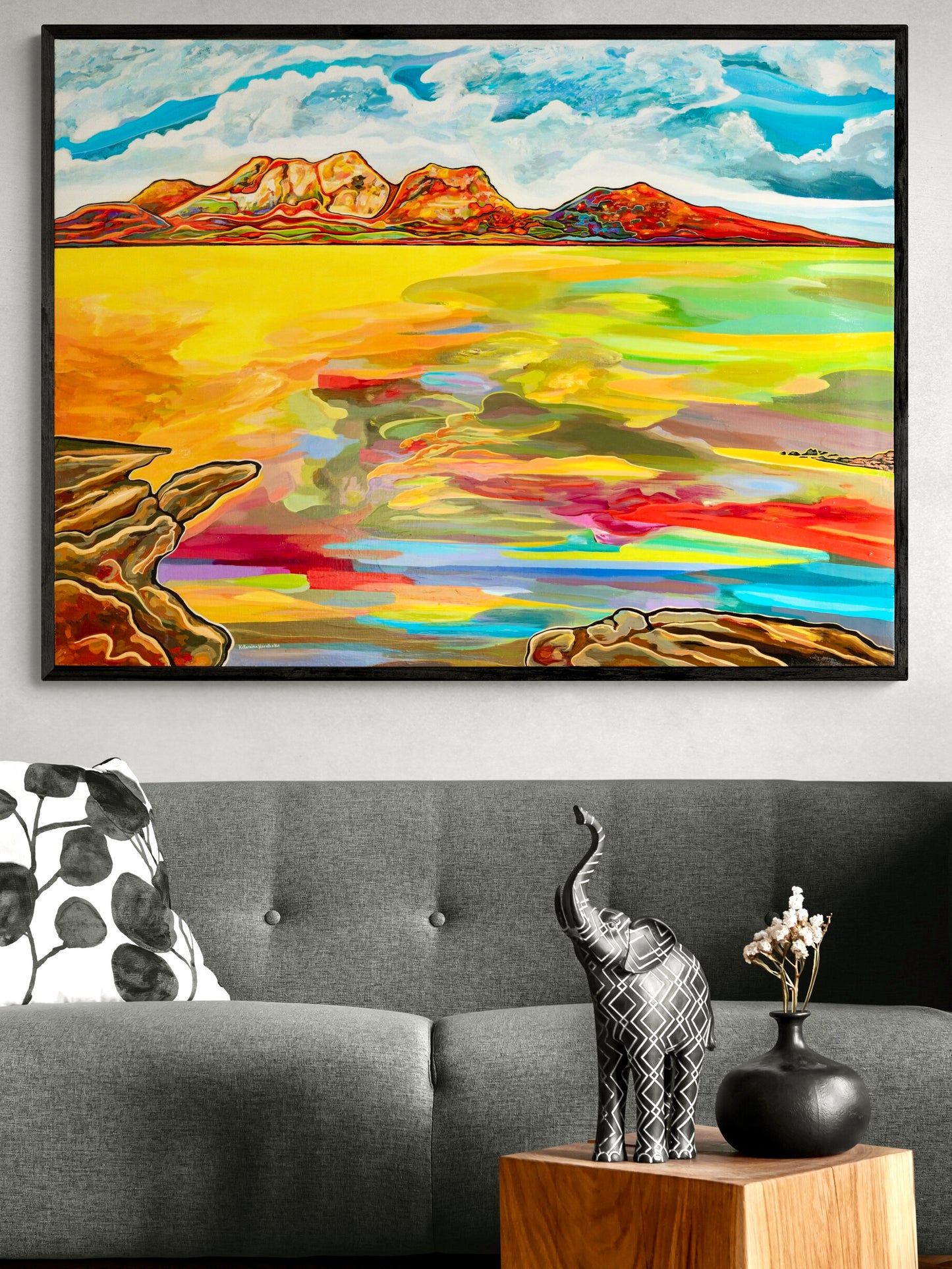 'Bay Of Fiery Hazards' canvas print