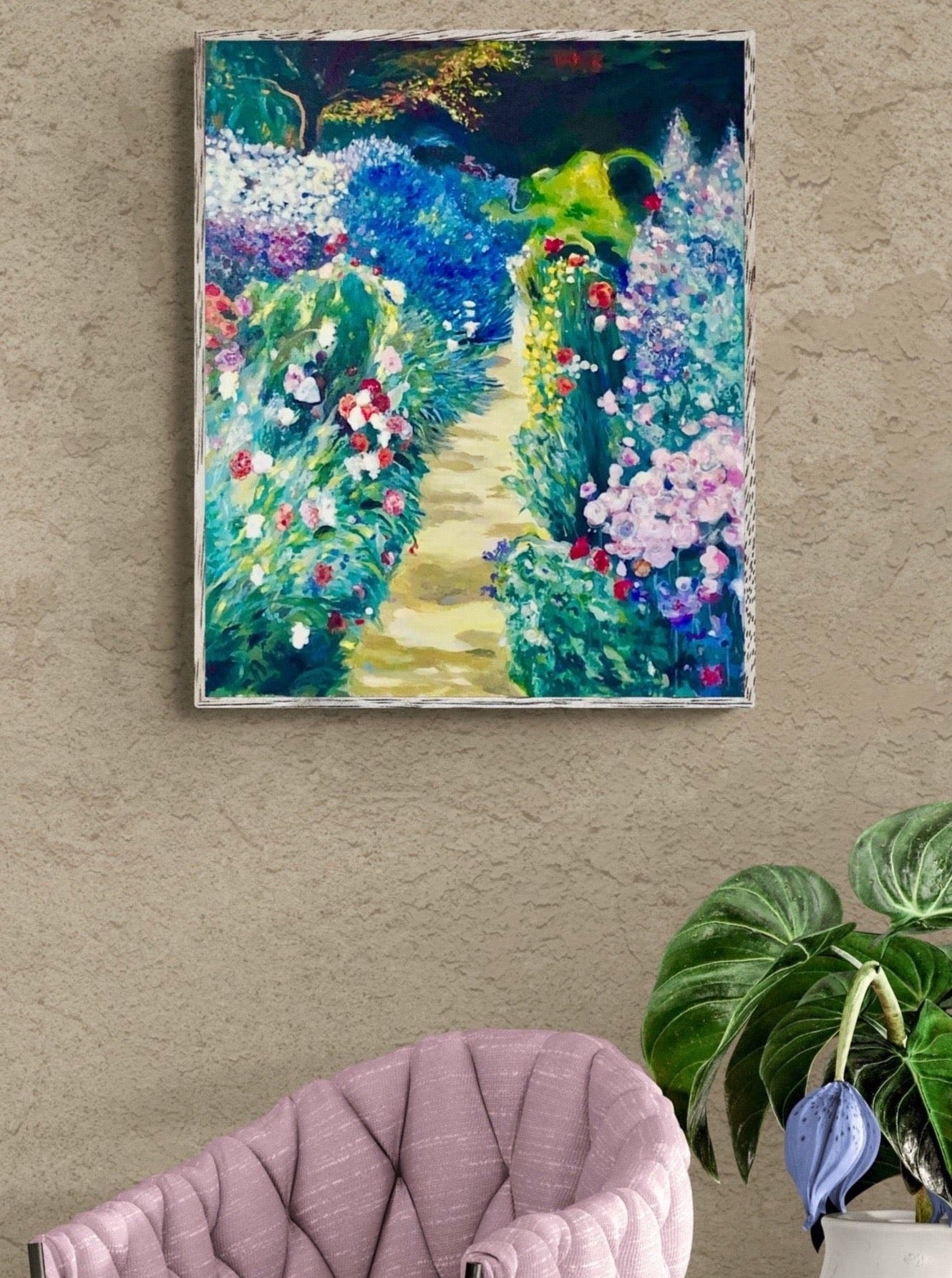 'Down The Garden Path' acrylic print