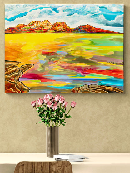 'Bay Of Fiery Hazards' canvas print