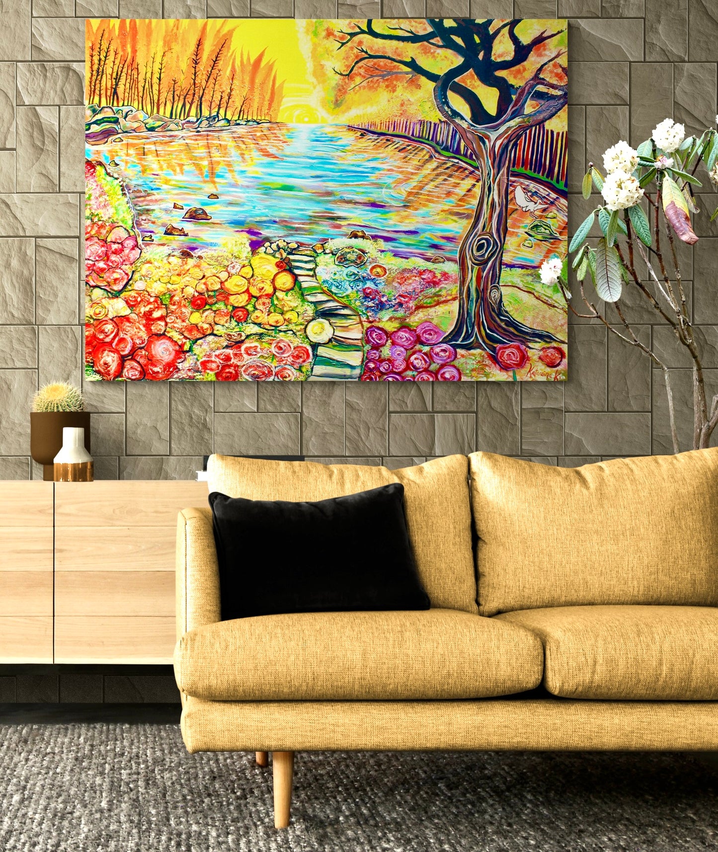 'Marmalade Skies' acrylic print