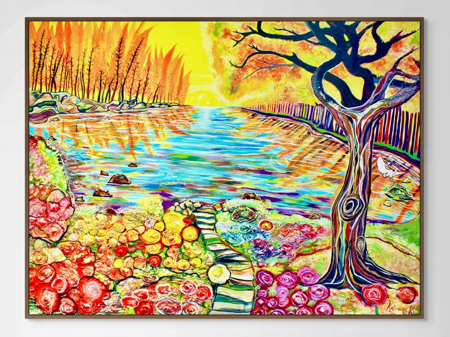 'Marmalade Skies' canvas print