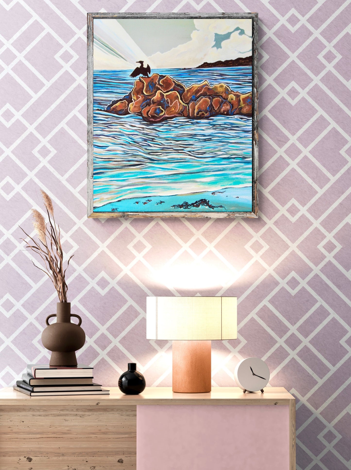 'Ocean Wings' ( Cormorant ) canvas print