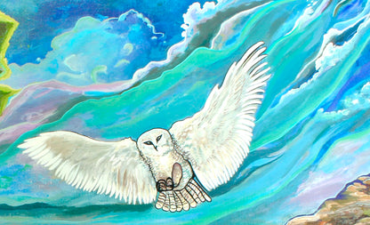 'One FOwl Swoop' canvas Print