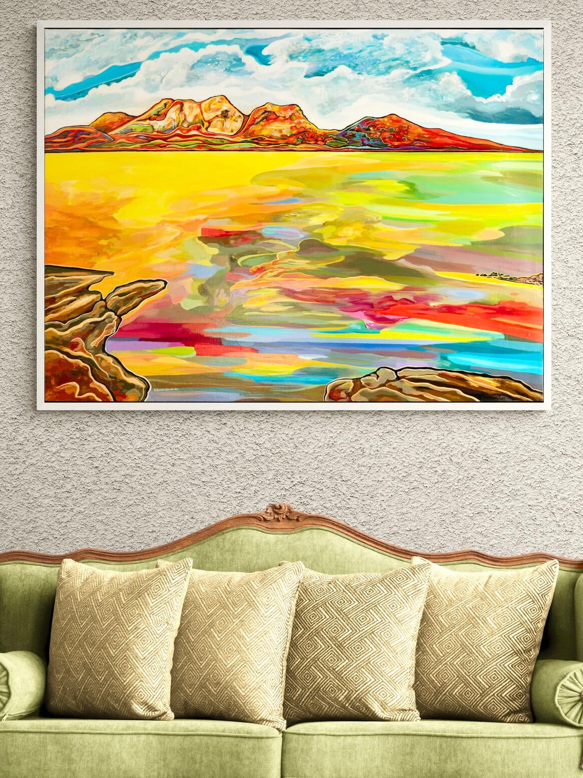 'Bay Of Fiery Hazards' canvas print