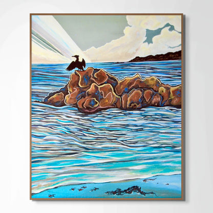 'Ocean Wings' ( Cormorant ) canvas print