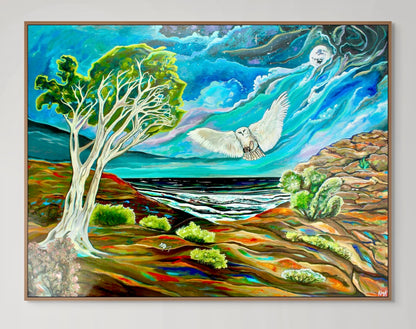 'One FOwl Swoop' canvas Print