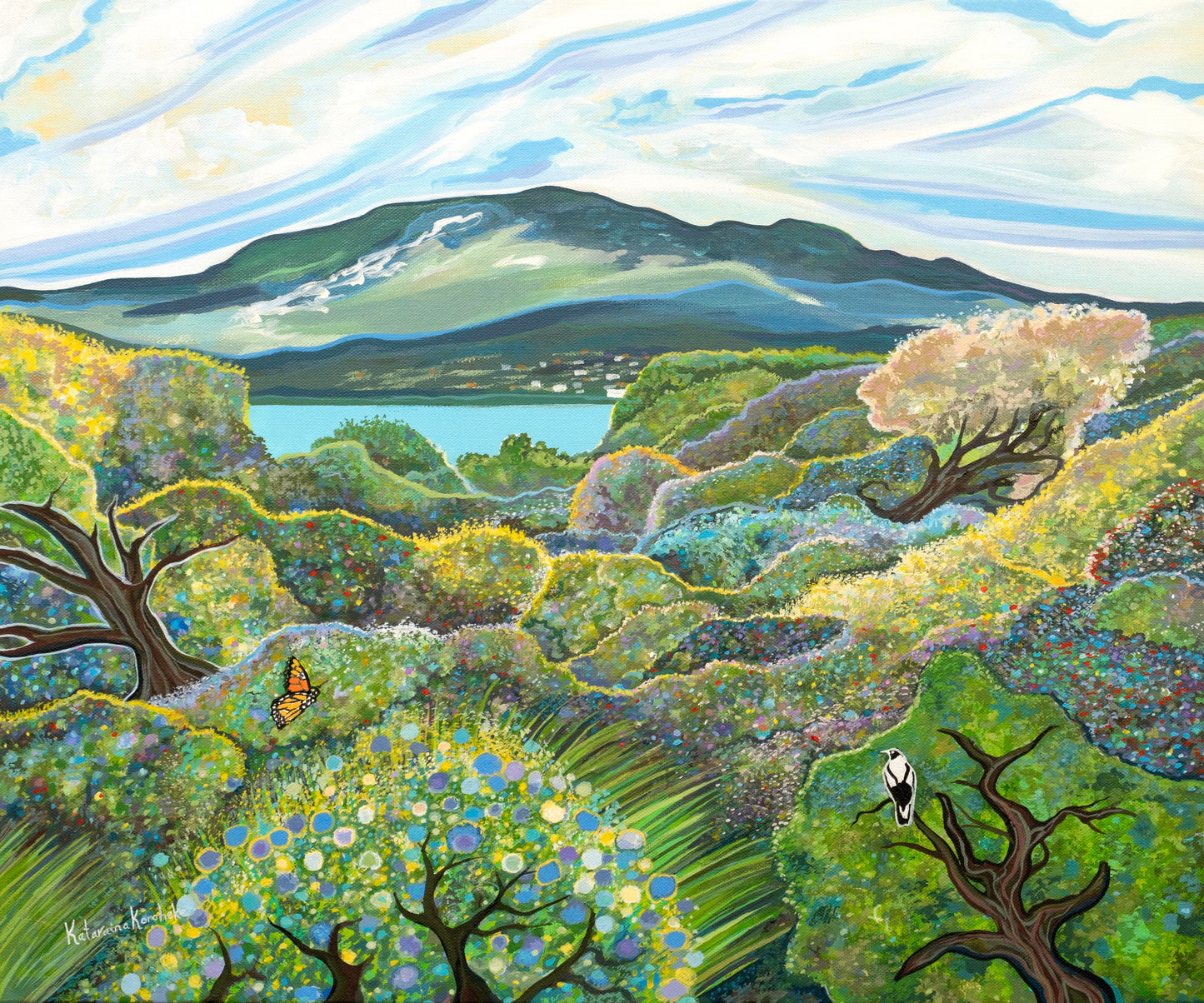 'Mt Wellington Across the Derwent' canvas print