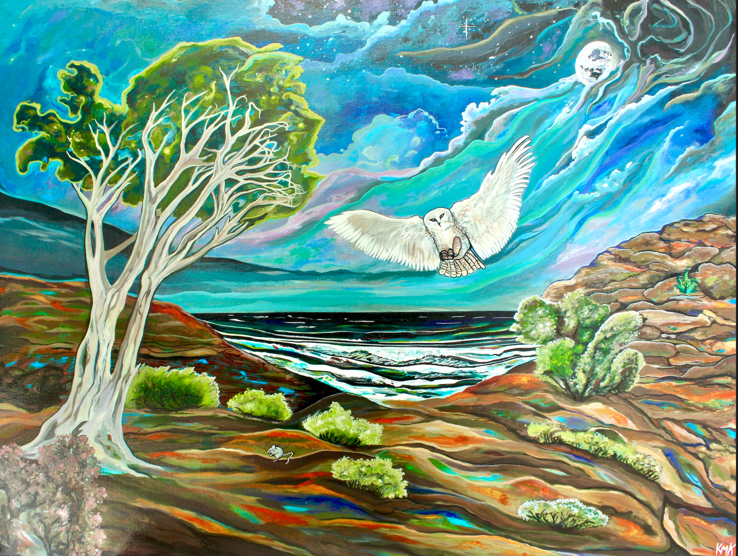 'One FOwl Swoop' acrylic print