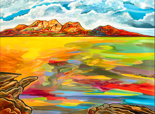 'Bay Of Fiery Hazards' acrylic print