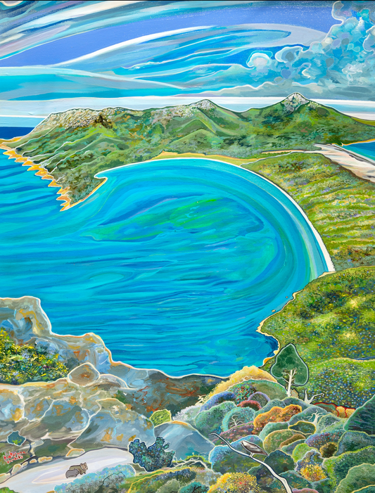 'Wineglass Bay Holiday' acrylic print