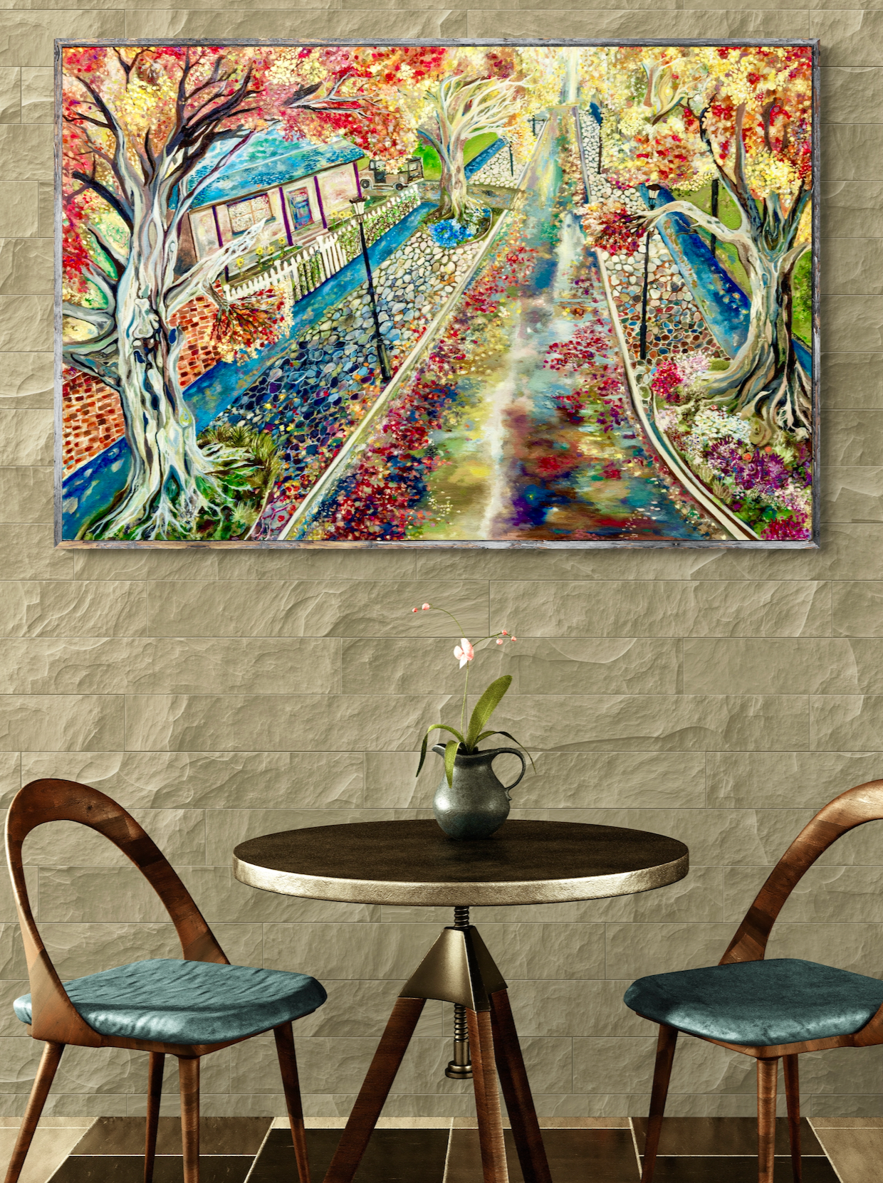'Victoria Street, Ulverstone' canvas print