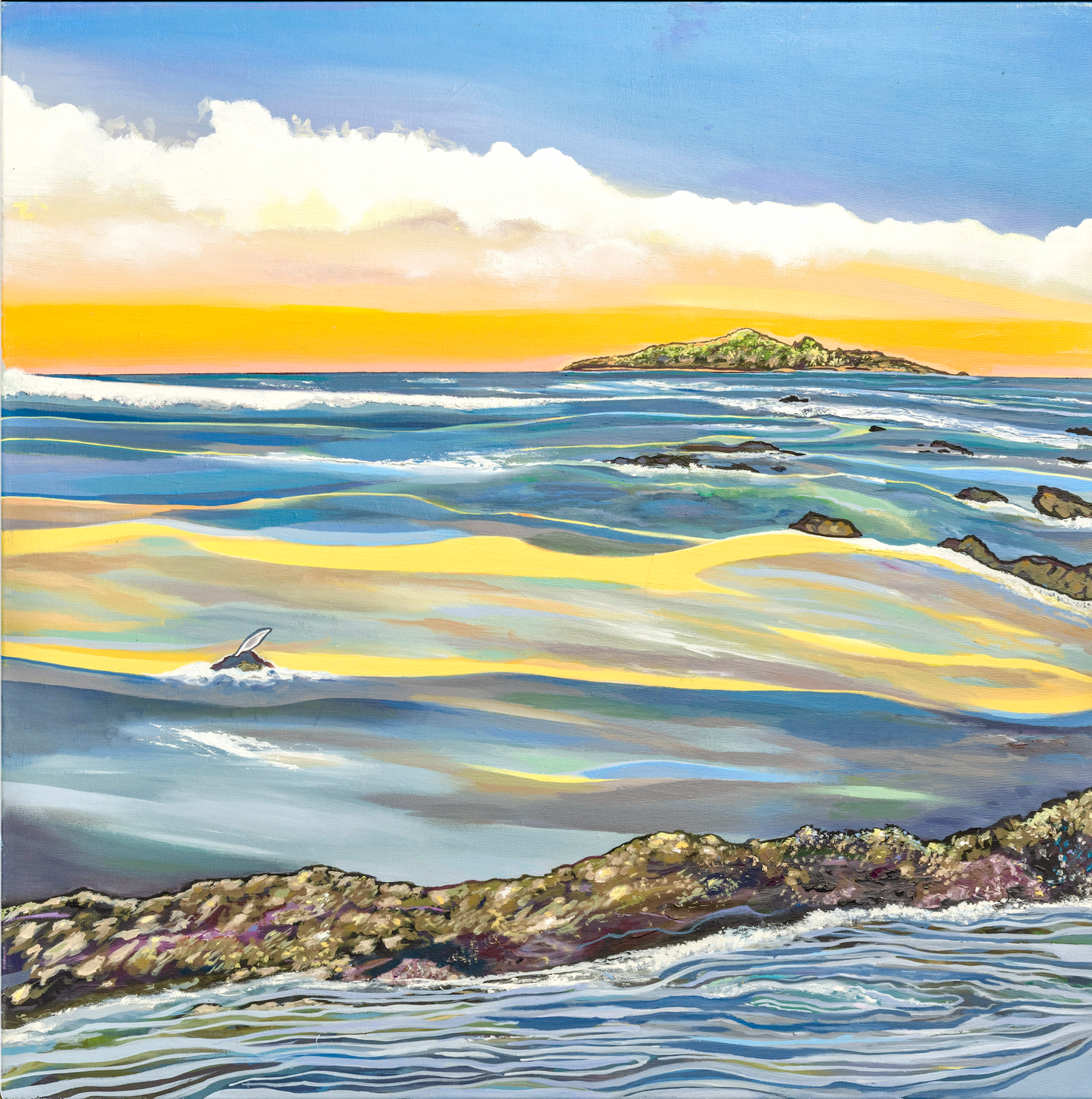 'Sunrise at Sisters' acrylic print