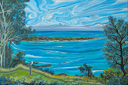 'Breakfast At Boak Harbour' canvas print