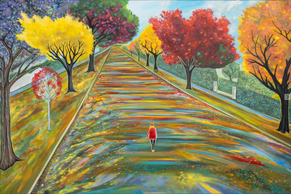 'Autumn At Evandale' canvas print