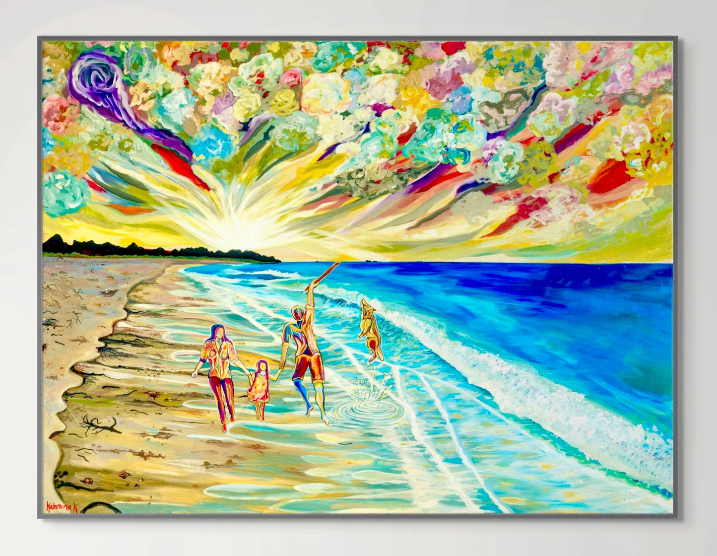 'Day Out At The Beach' canvas Print