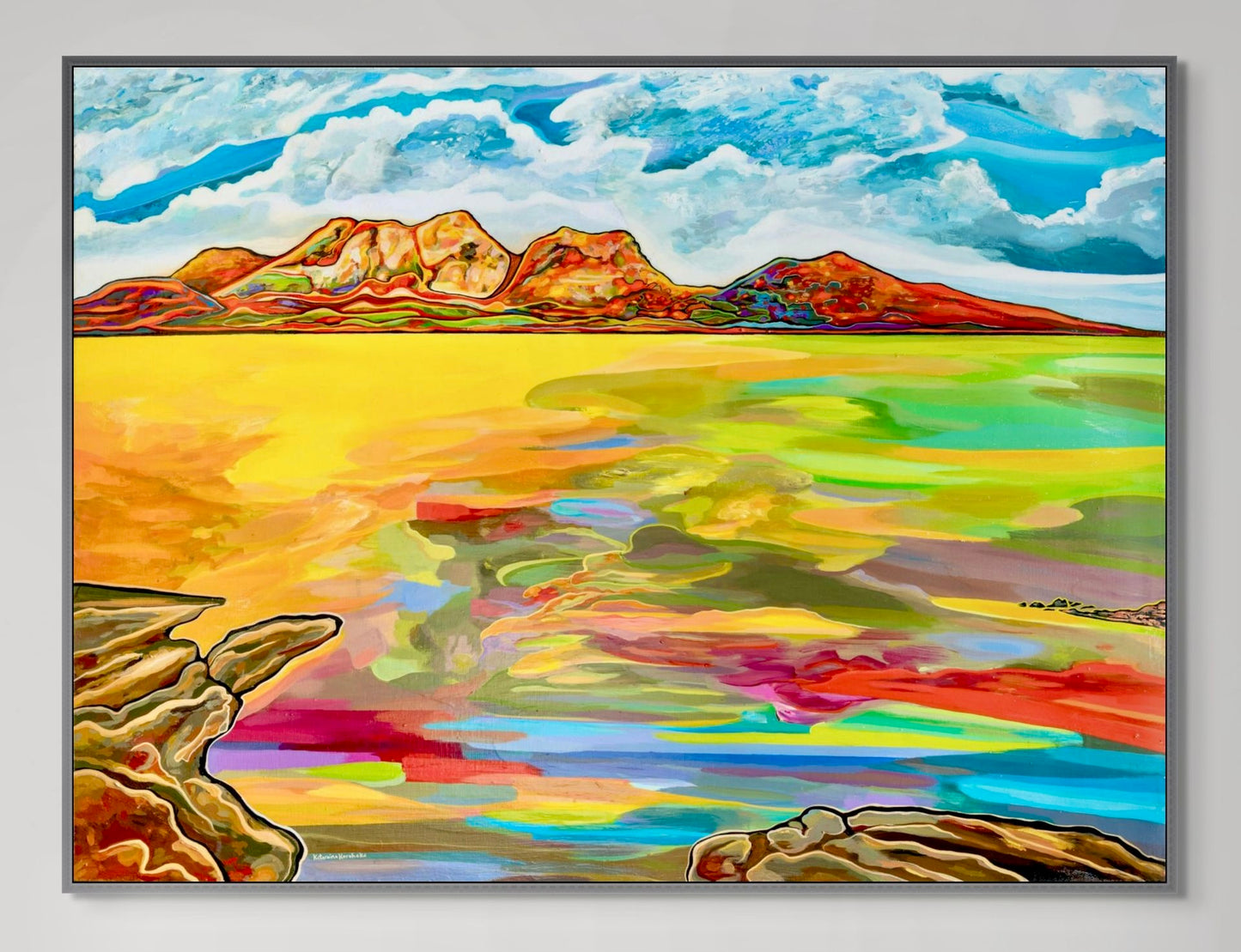 'Bay Of Fiery Hazards' canvas print