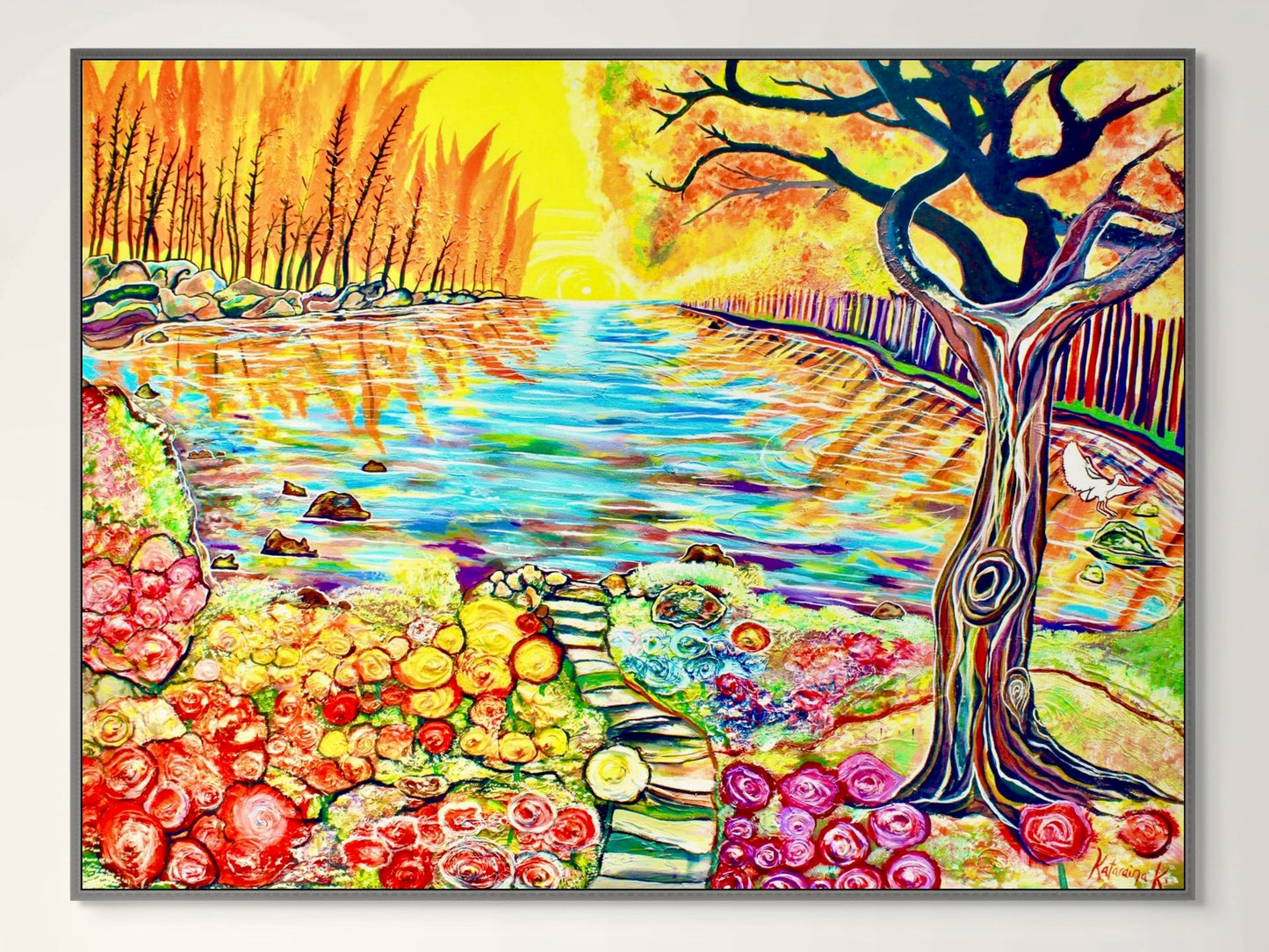 'Marmalade Skies' canvas print