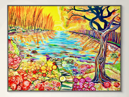 'Marmalade Skies' canvas print